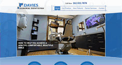 Desktop Screenshot of daviesdentistry.com